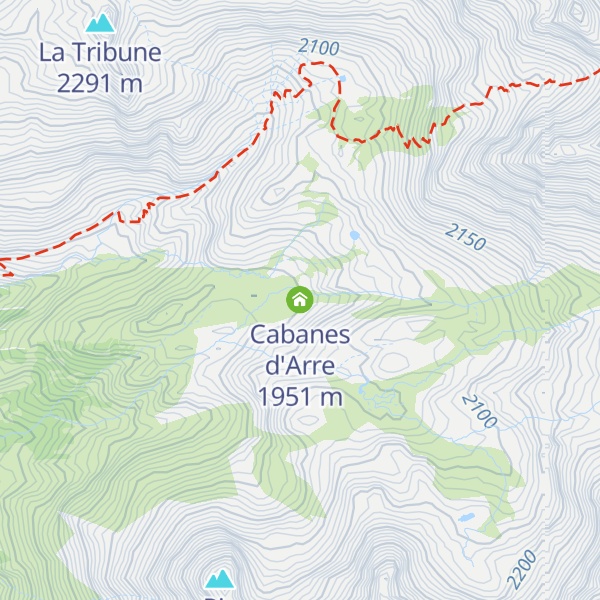 Map of Cabanes d'Arre