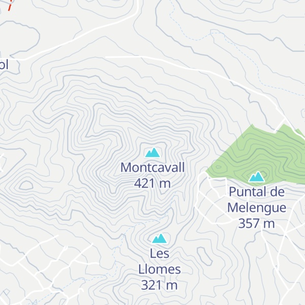 Map of Montcavall