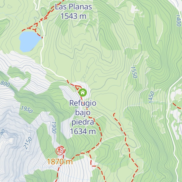 Map of Refugio libre de Hoya Calatuero