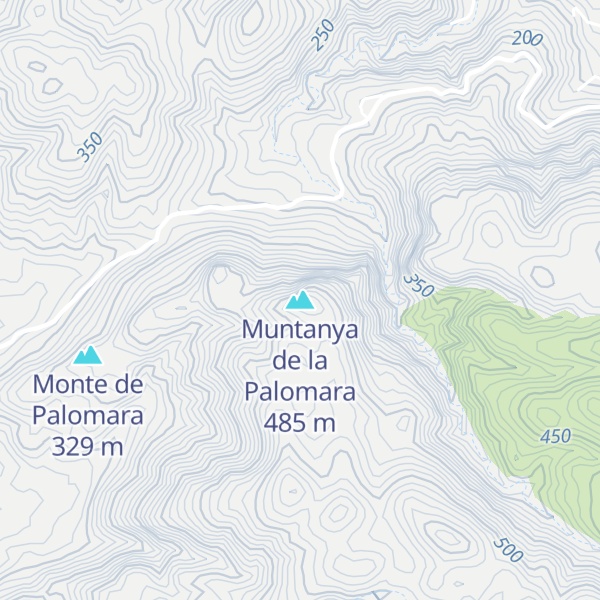 Map of Muntanya de la Palomara