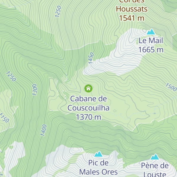 Map of Cabane de Couscouilha
