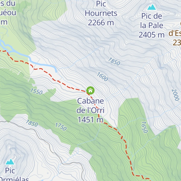 Map of Cabane de l'Orri