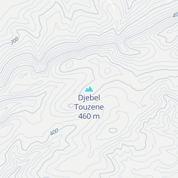 Map of Djebel Touzene