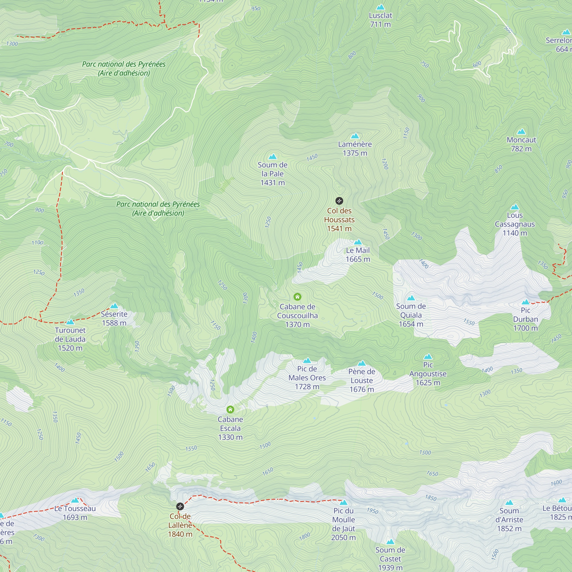 Cabane de la Sebouille map