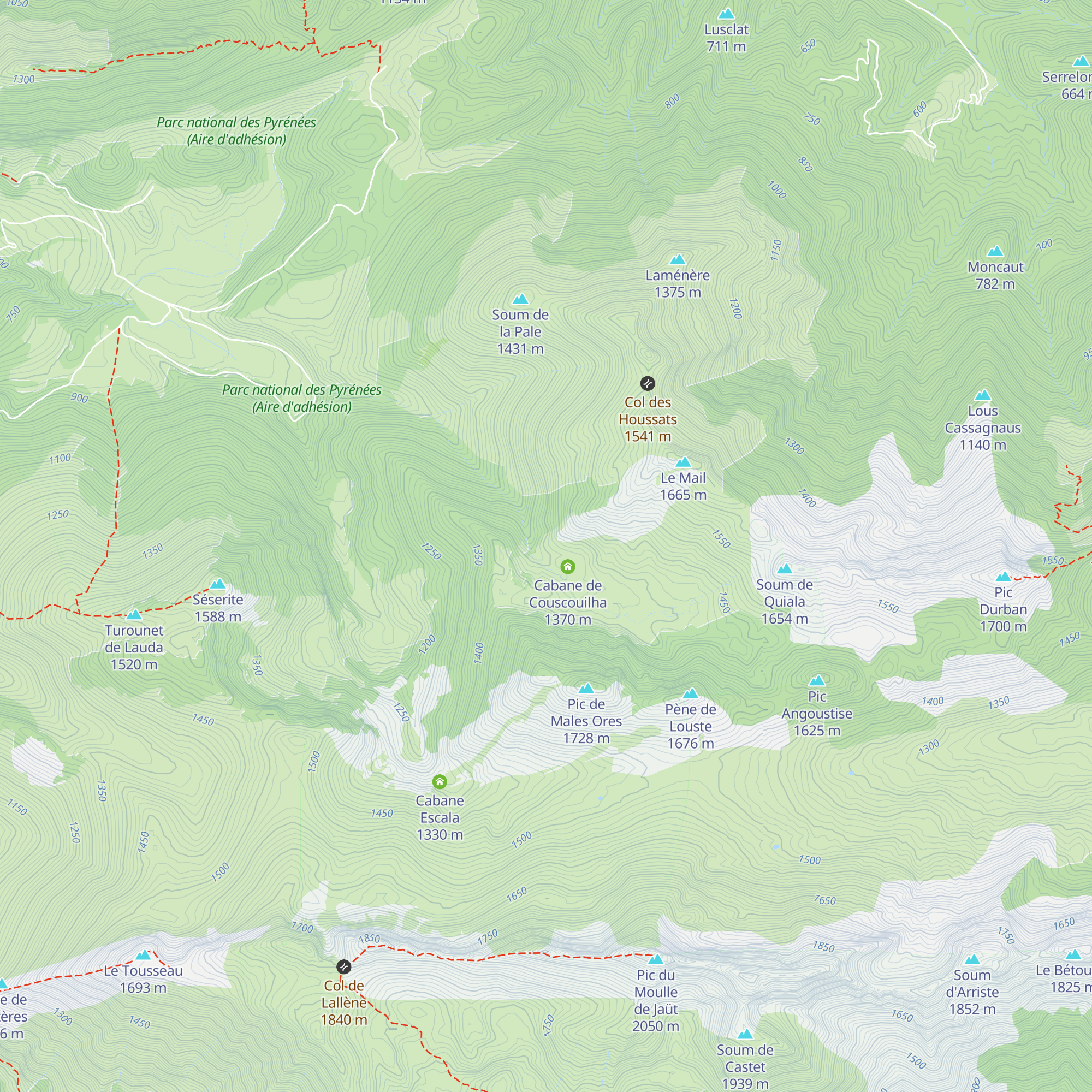 Cabane de la Sebouille map