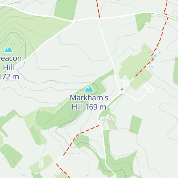 Map of Markham's Hill