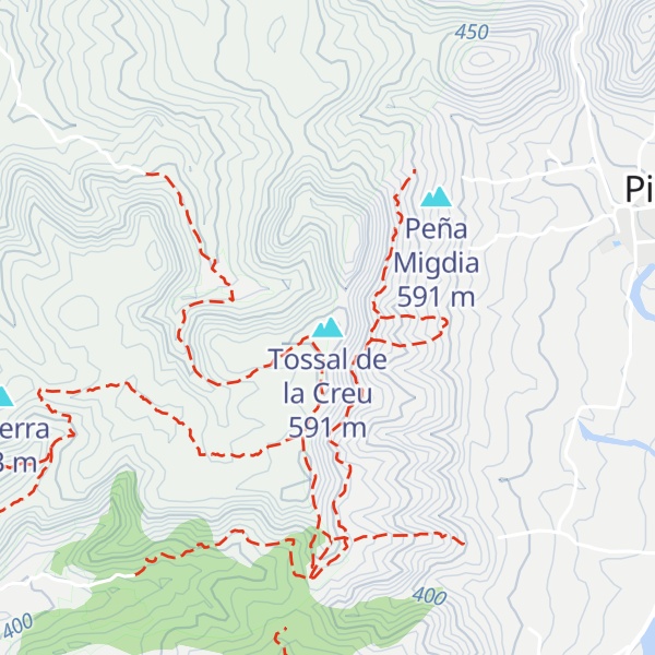 Map of Tossal de la Creu