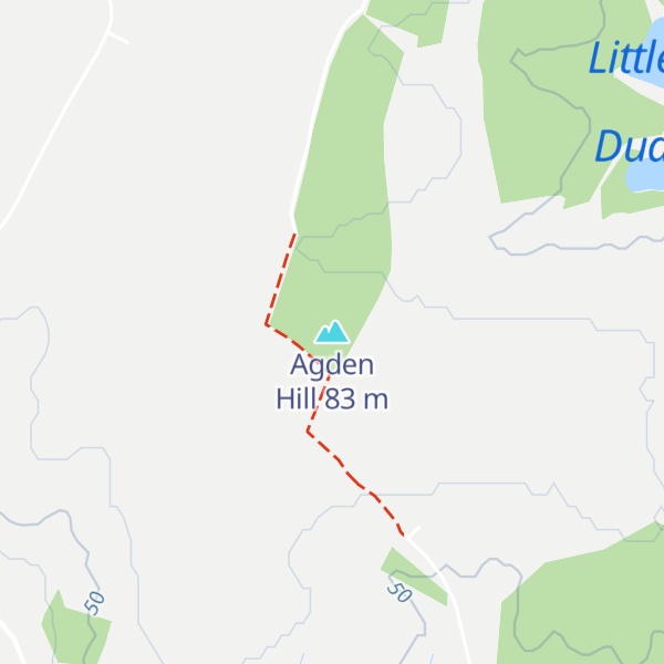 Map of Agden Hill