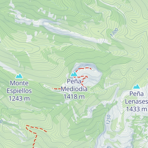 Map of Peña Mediodía