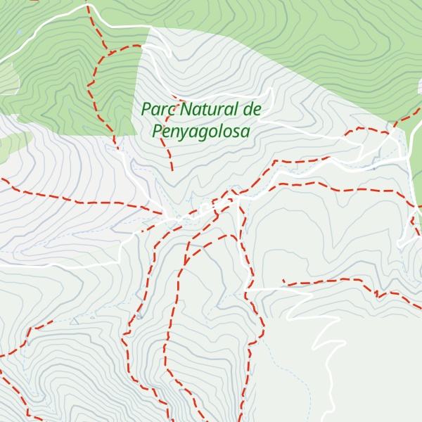 Map of Refugi de Sant Joan de Penyagolosa