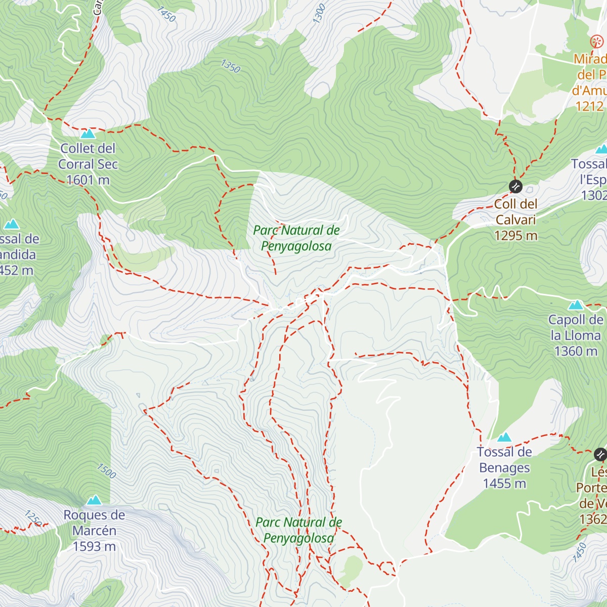 Refugi de Sant Joan de Penyagolosa map