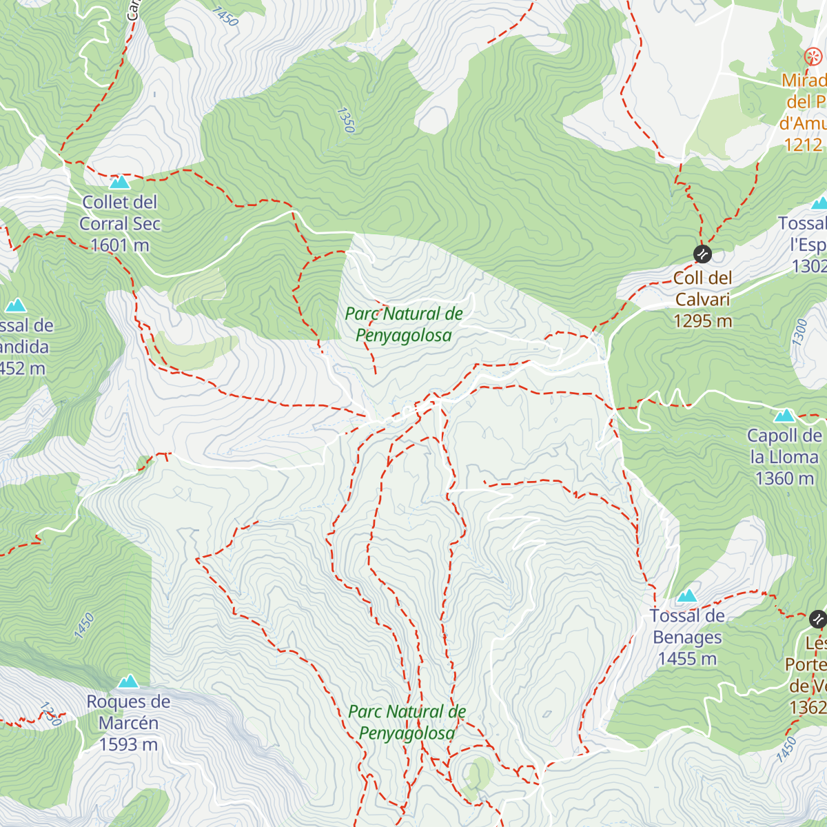 Refugi de Sant Joan de Penyagolosa map