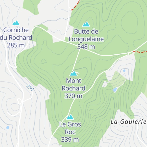 Map of Mont Rochard