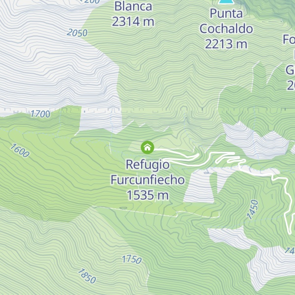Map of Refugio Furcunfiecho