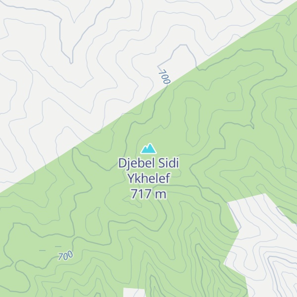 Map of Djebel Sidi Ykhelef