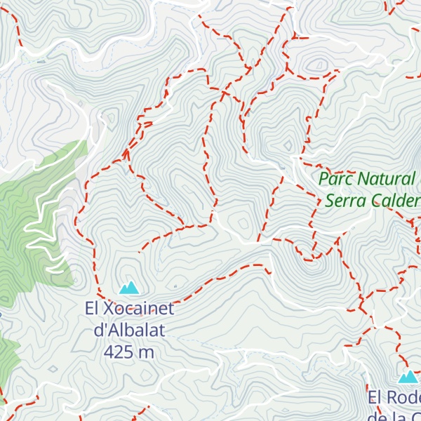 Map of Refugi del Morró