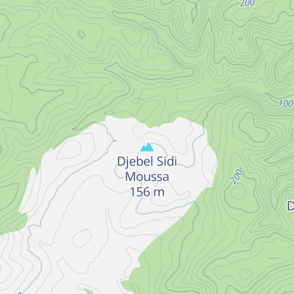 Map of Djebel Sidi Moussa