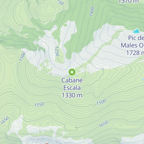 Map of Cabane Escala