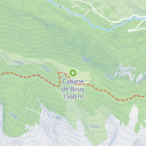 Map of Cabane de Bouy