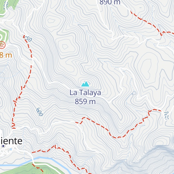 Map of Penya del Águila