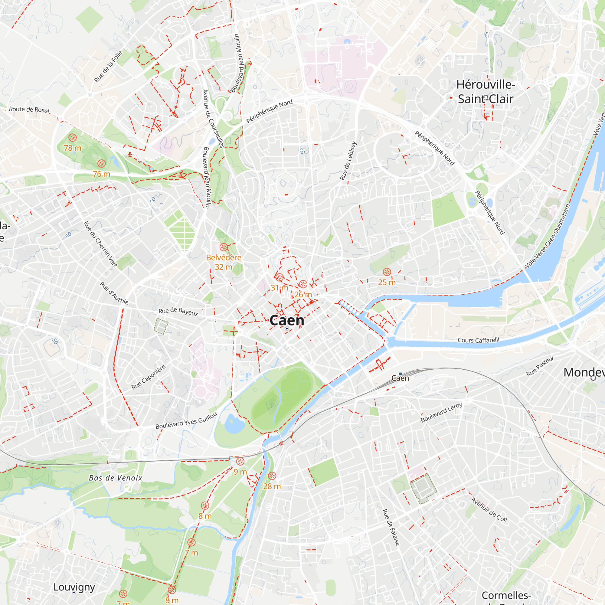 Office de Tourisme de Caen map