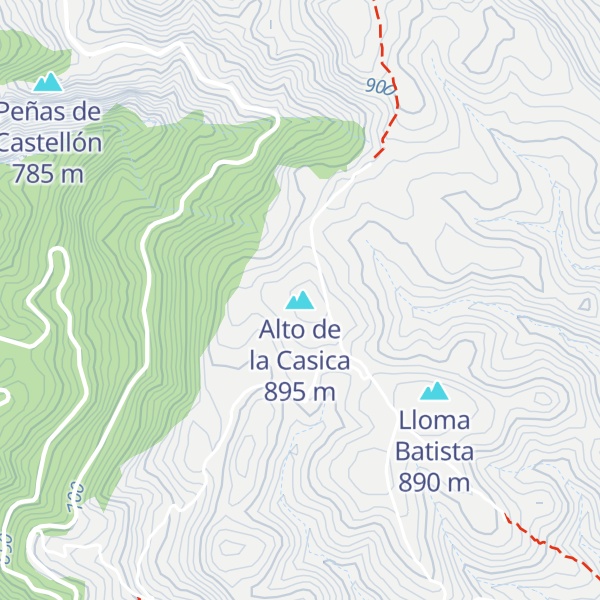 Map of Alto de la Casica