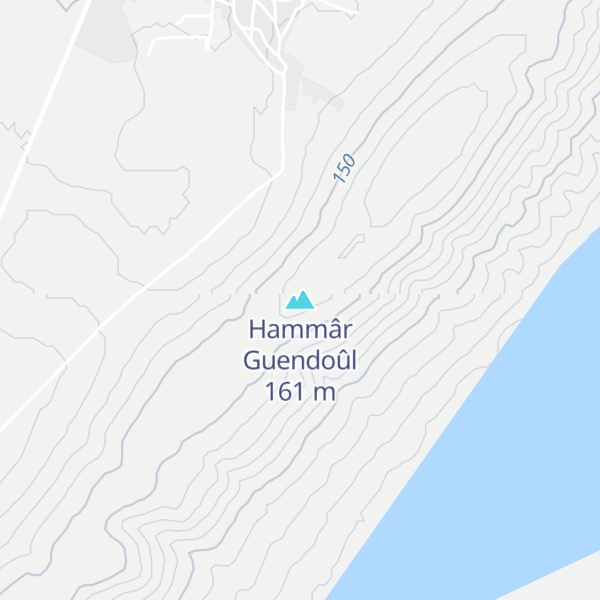 Map of Hammâr Guendoûl