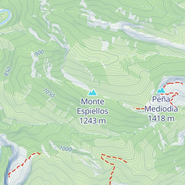 Map of Monte Espiellos
