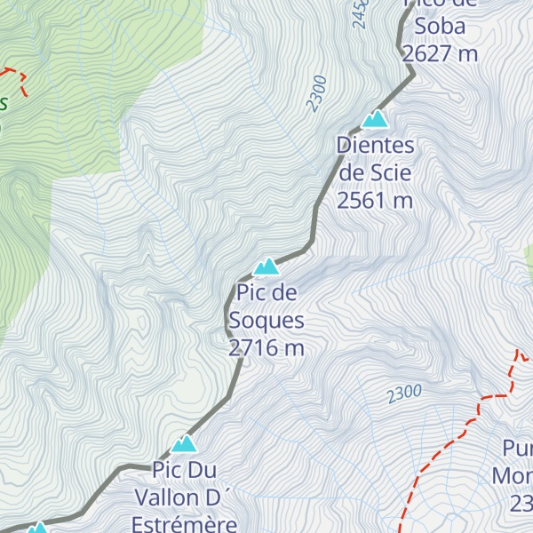 Map of Pic de Soques
