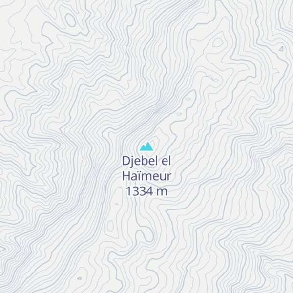 Map of Djebel el Haïmeur