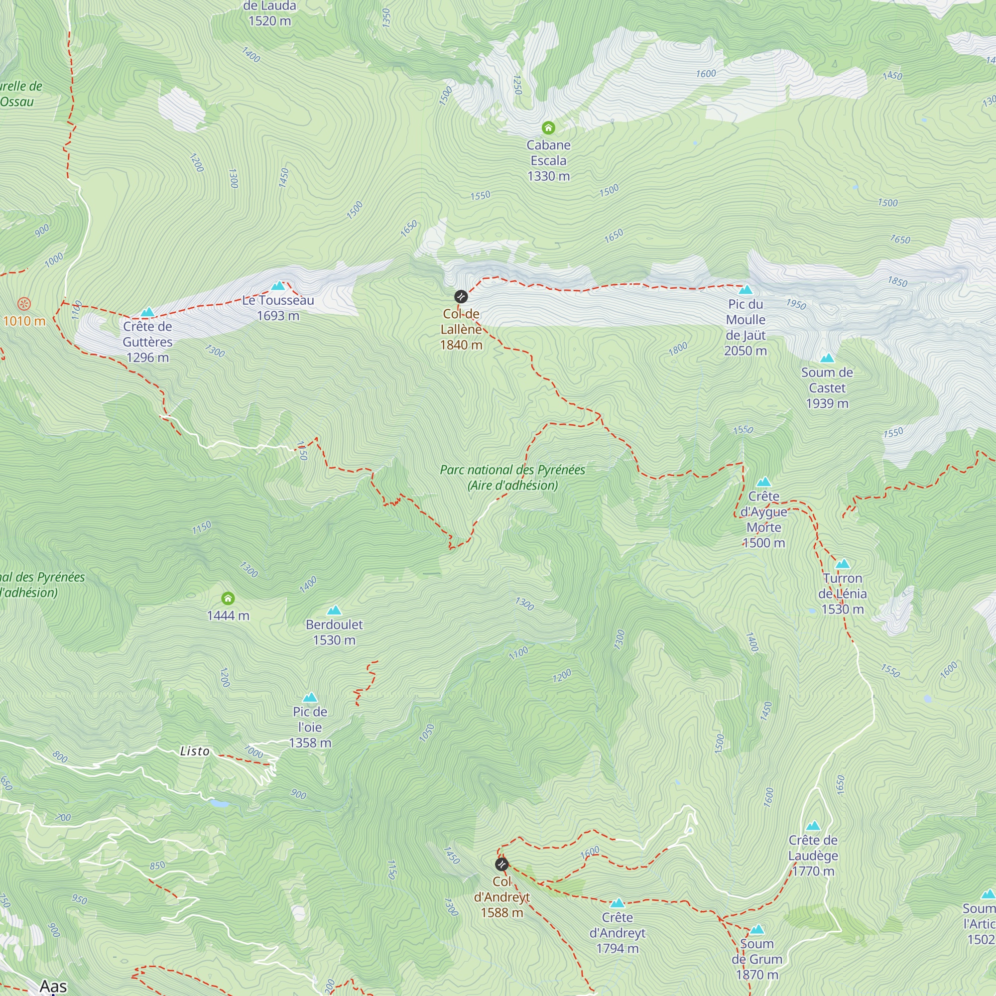 Cabanes de Niouères map
