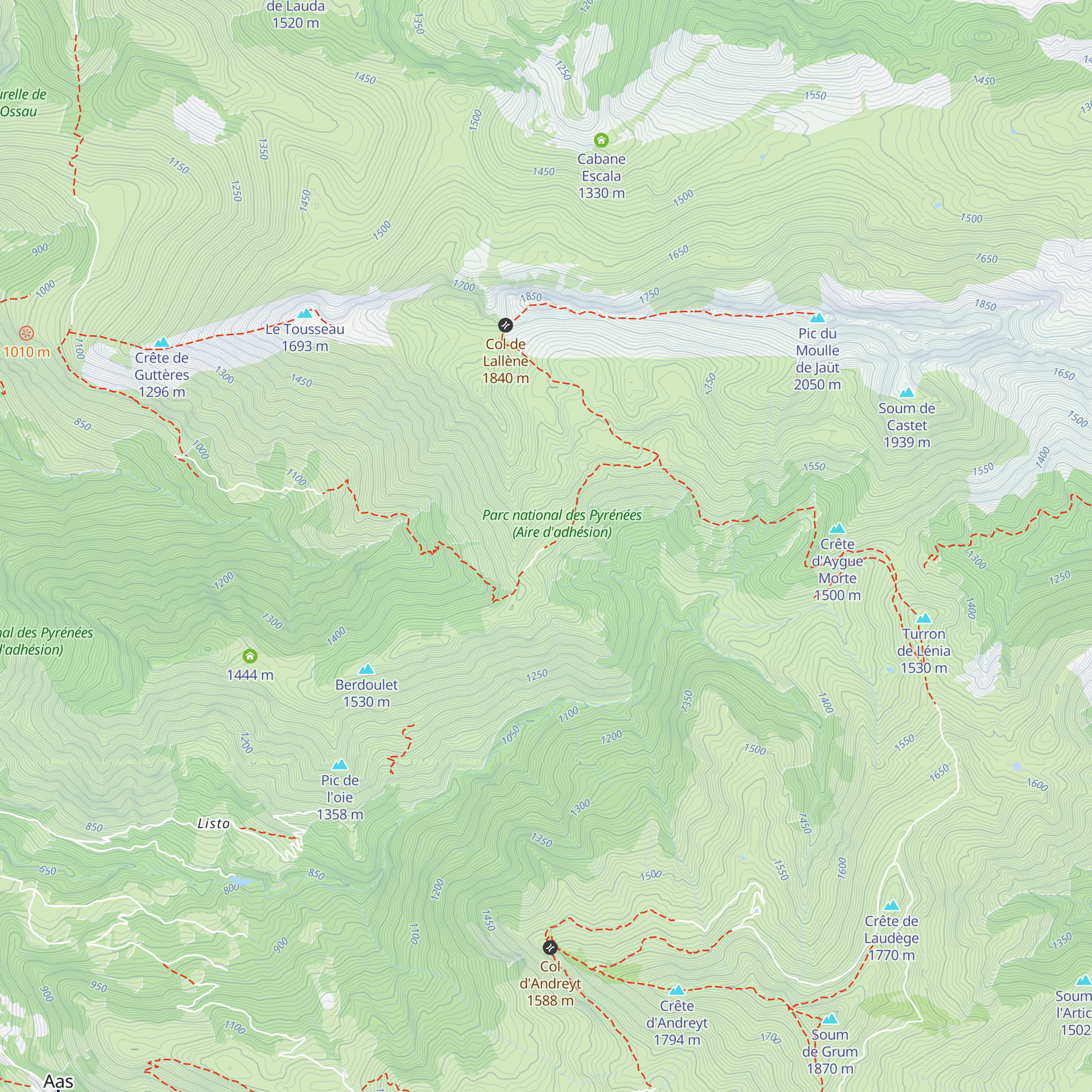 Cabanes de Niouères map