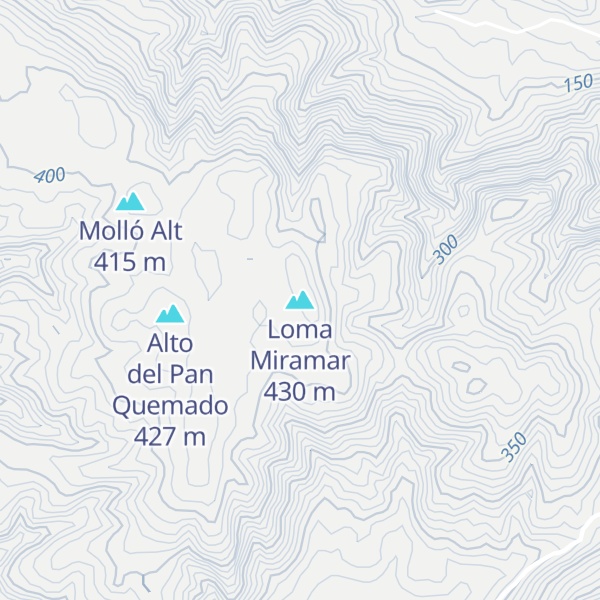 Map of Loma Miramar