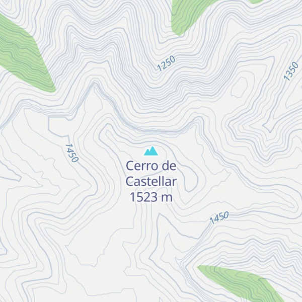 Map of Cerro de Castellar