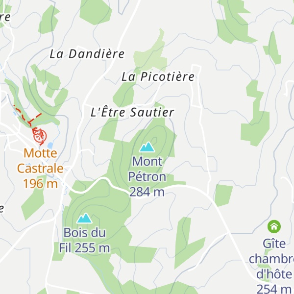 Map of Mont Pétron
