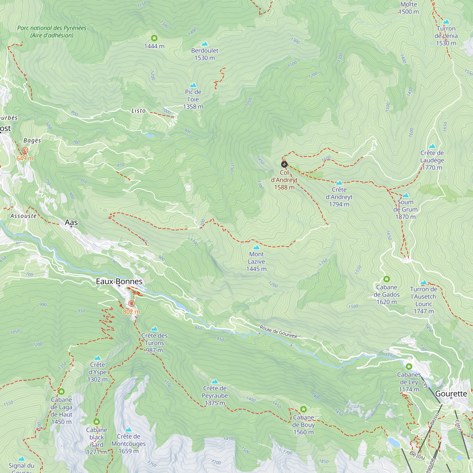 Cabane du Pâtre map
