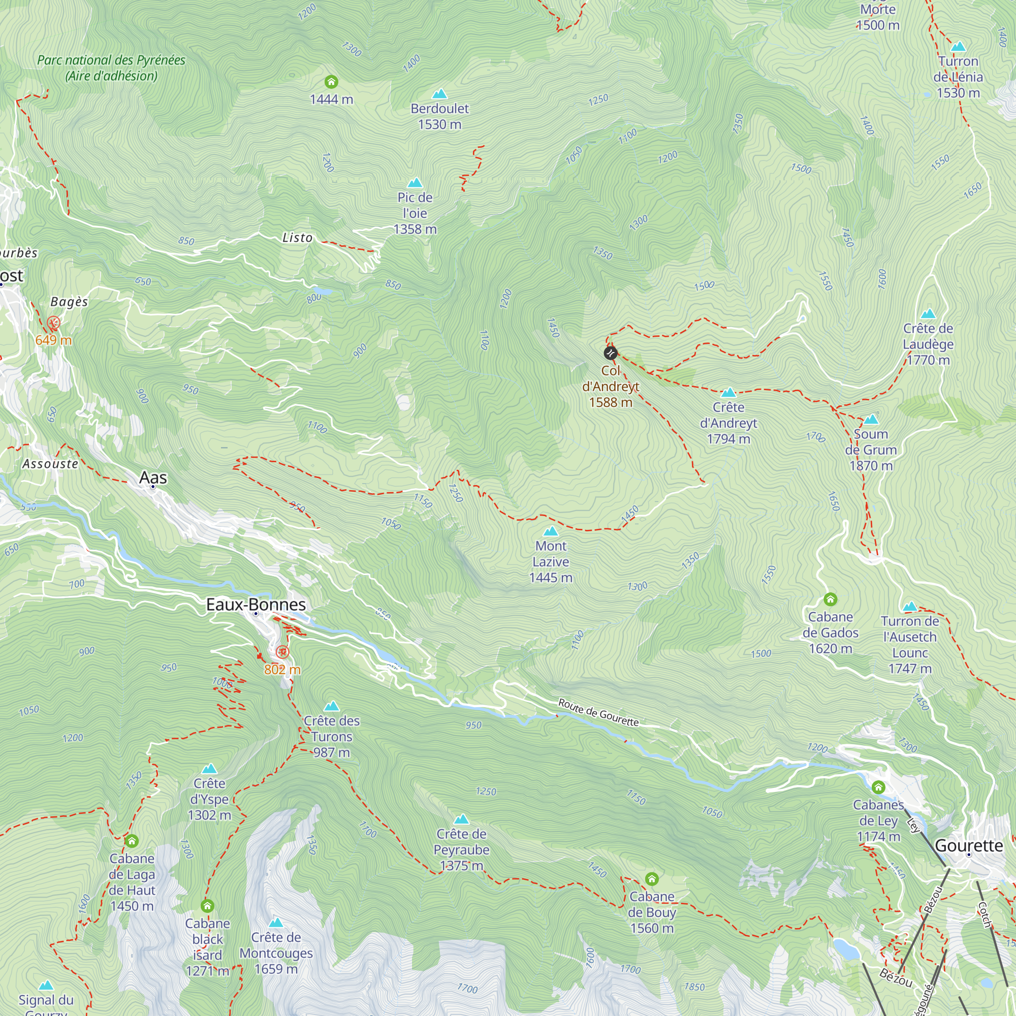 Cabane du Pâtre map