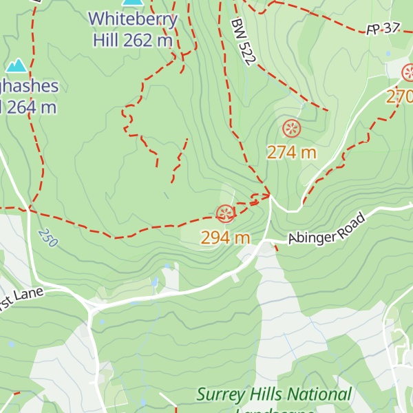 Map of Leith Hill
