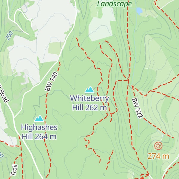 Map of Whiteberry Hill