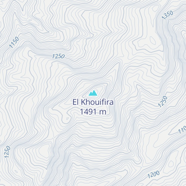 Map of El Khouifira