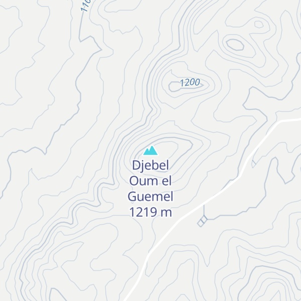 Map of Djebel Oum el Guemel