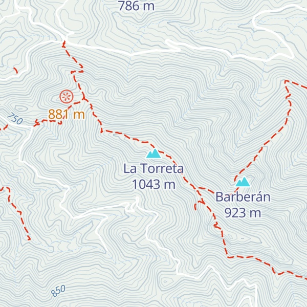 Map of La Torreta