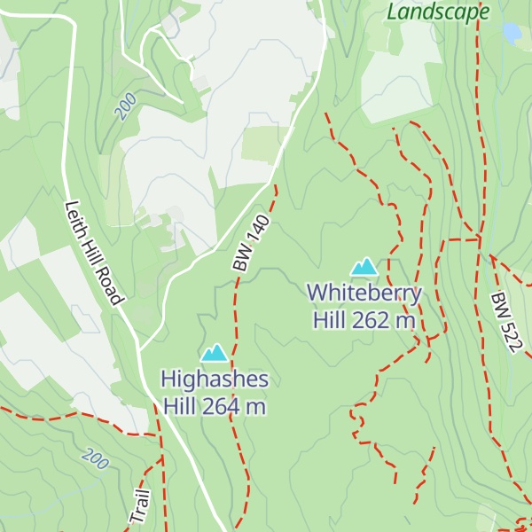 Map of King George's Hill