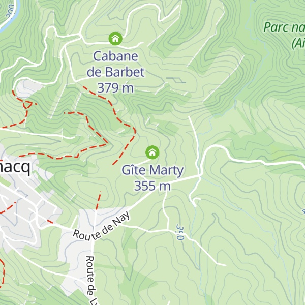 Map of Gîte Marty