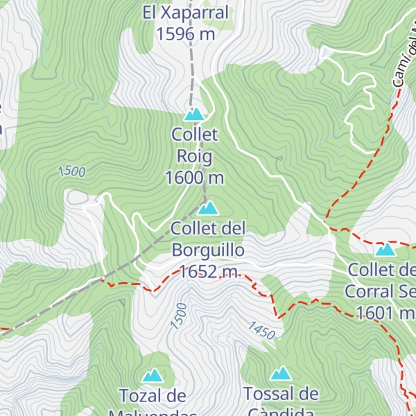 Map of Collet del Borguillo