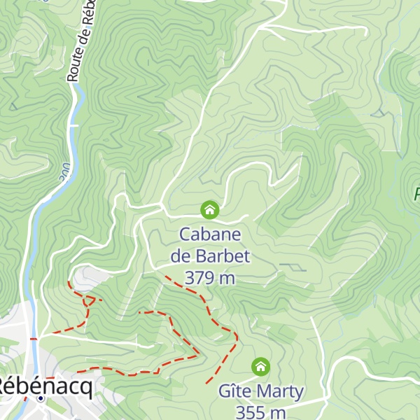 Map of Cabane de Barbet