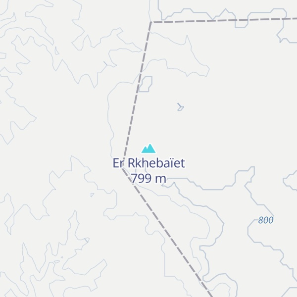 Map of Er Rkhebaïet