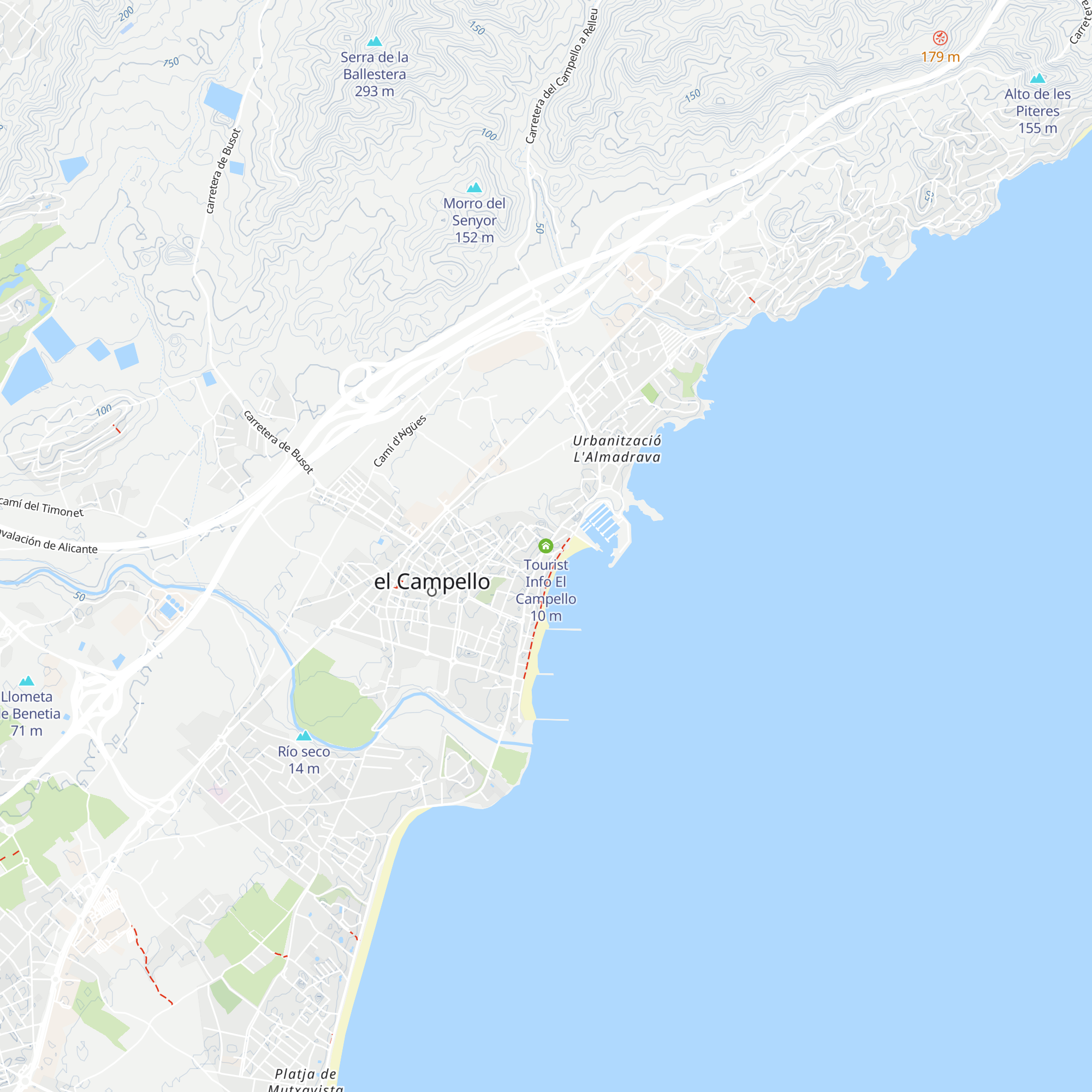 Tourist Info El Campello map