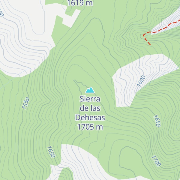 Map of Sierra de las Dehesas