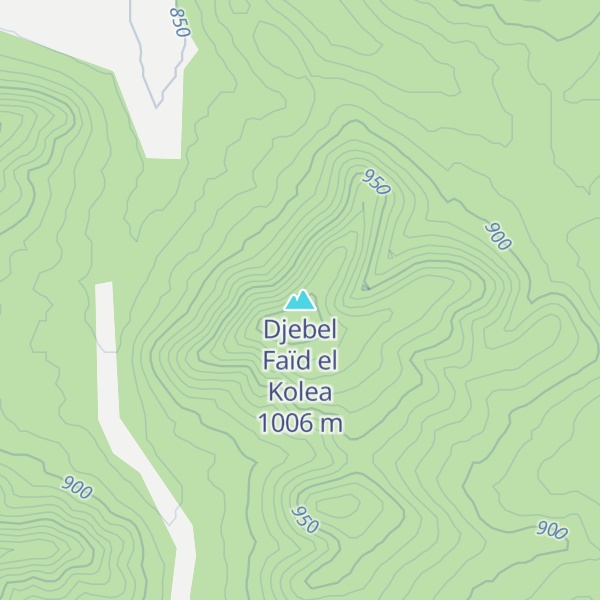 Map of Djebel Faïd el Kolea